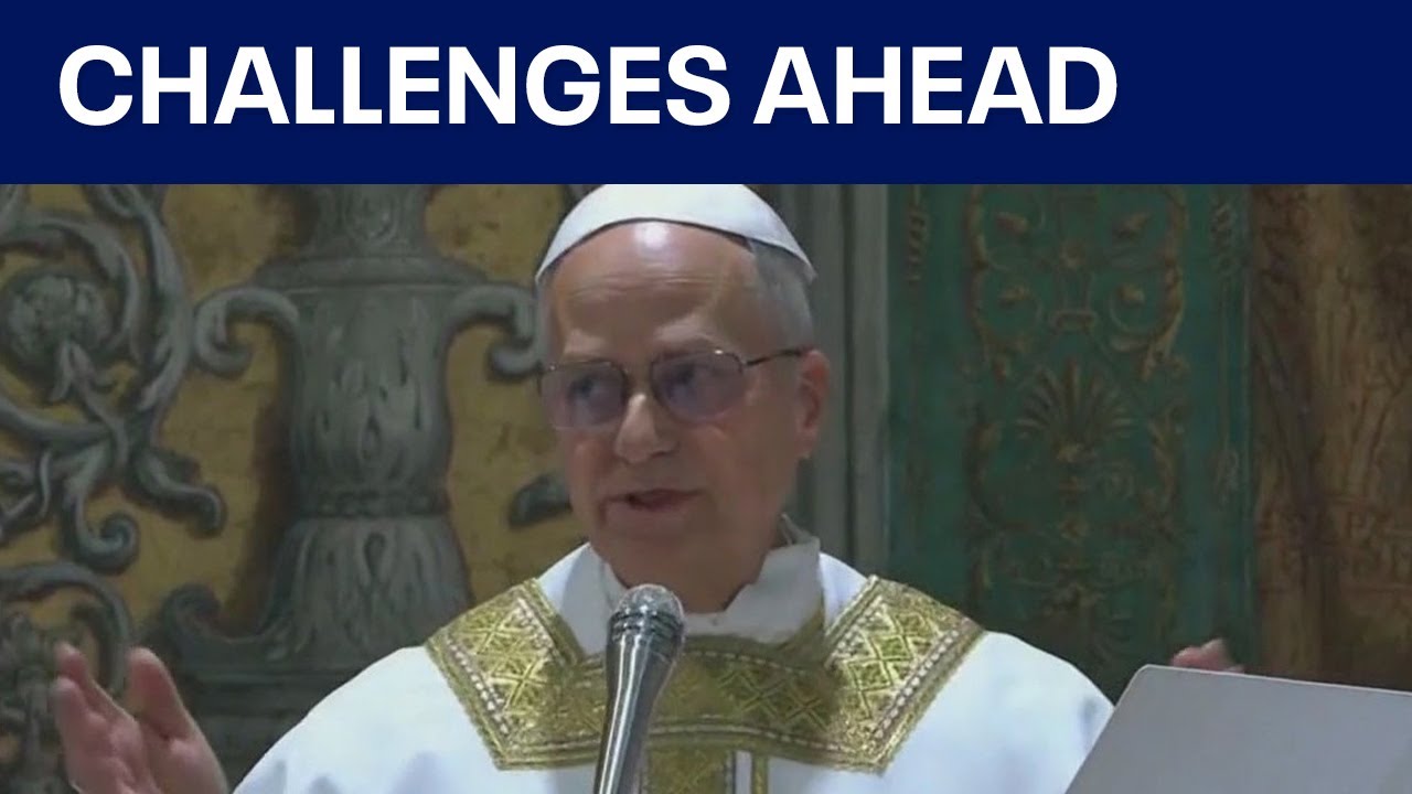 What challenges does Pope Leo XIV face?