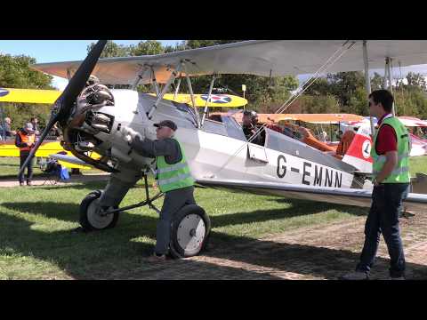 1936 Focke-Wulf FW-44J Stieglitz – Siemens Radial Sound! | Hahnweide Airshow | G-EMNN
