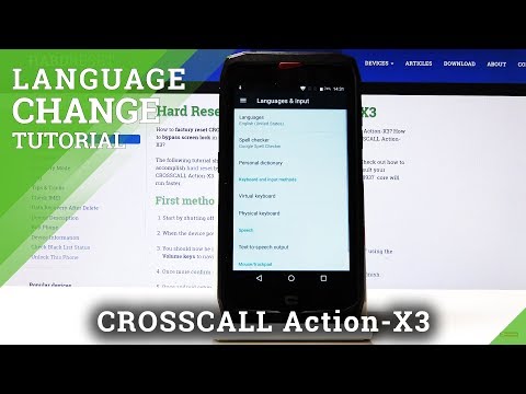 How to Change Language in CROSSCALL Action X3 – Language Settings