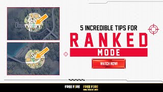 5 INCREDIBLE Tips for Ranked Mode!  Free Fire Offi