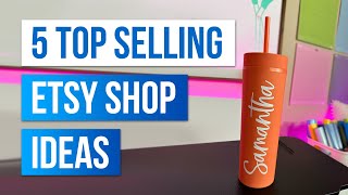 5 Top Selling Etsy Shop Ideas - Making money with Cricut 💰