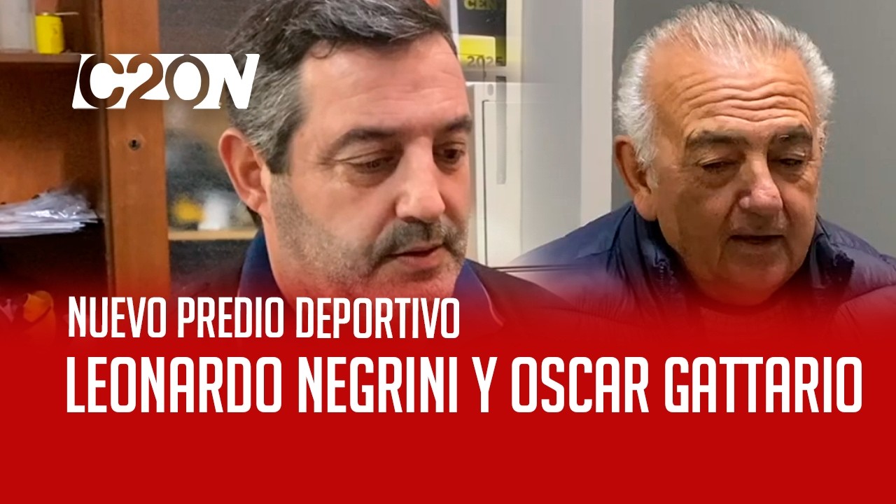 C20 Noticias | Nuevo Predio Deportivo - Leonardo Negrini y Oscar Gattario