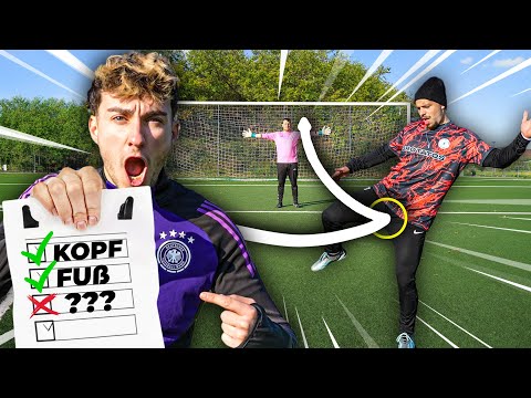 MIT JEDEM KÖRPERTEIL EIN TOR SCHIEßEN! LUCAS vs LARS FUßBALL CHALLENGE