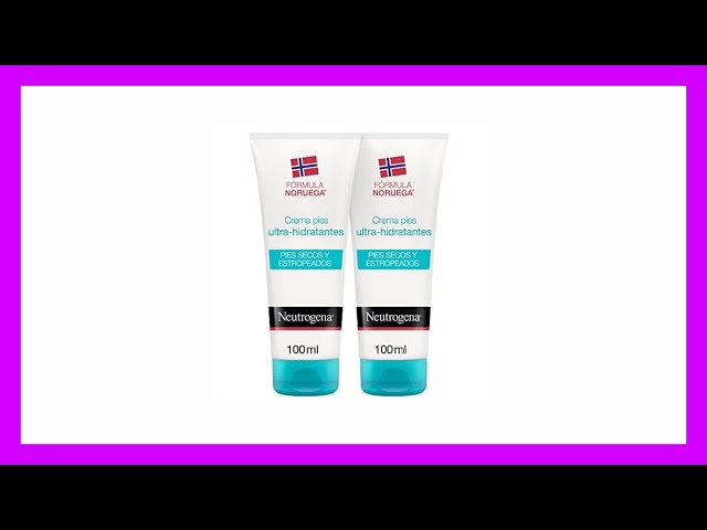 Vídeo relacionado con Neutrogena Fórmula Noruega Crema de Pies Absorción Inmediata (pack de 2 x 100 ml), crema hidratante para pies normales a secos, crema no grasa de absorción rápida