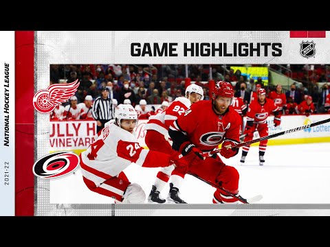 Red Wings @ Hurricanes 12/16/21 | NHL Highlights