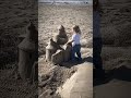 3 year old destroys sand sculpture took 9 hours to make