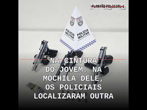 Abordagem a ônibus na BR-393 encontra três armas e maconha com jovem em Sapucaia