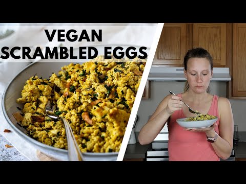 How to make Scrambled Tofu taste like eggs - vegan breakfast recipe