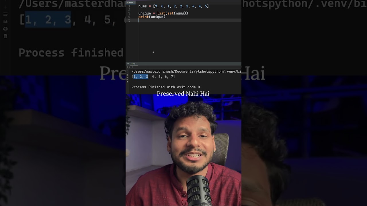 Python Tricks #7: Remove Duplicates in Python in one line!