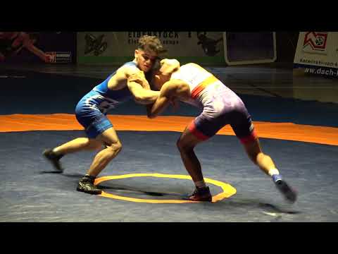 Wrestling/Ringen Landesliga Sachsen, Aue II - Greiz II, 61 kg, Greco, Hussain - Mihai