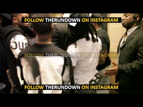 Lil' Wayne fights Maidana's camp backstage after the Floyd Mayweather fight in Las Vegas!