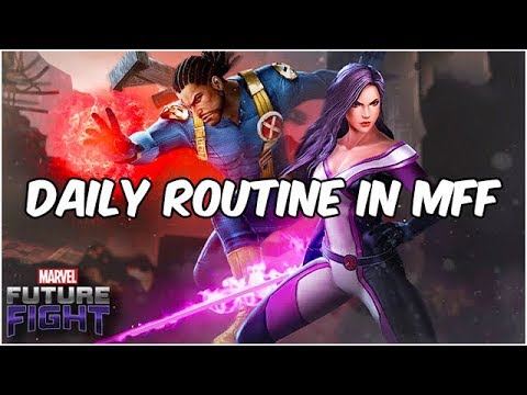 Cynicalex's Daily Routine in MFF! Gameplay Time Management - Marvel Future Fight