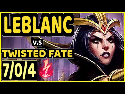 GREVTHAR (LEBLANC) vs TWISTED FATE - 7/0/4 KDA MID GAMEPLAY - BR Ranked GRANDMASTER