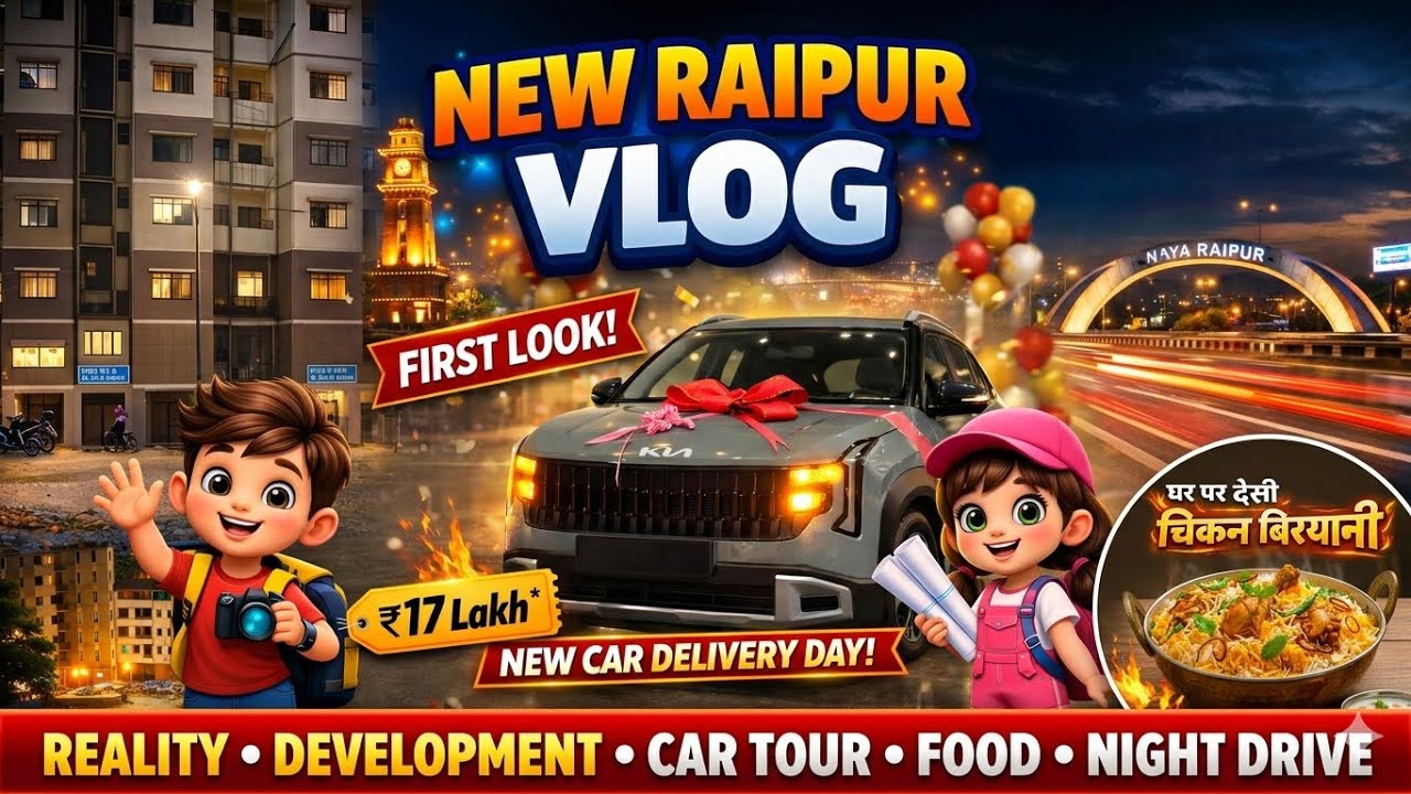 Kia Seltos 2026 Delivery Day 🎉 | New Raipur City Tour | First Look & Biryani Party #vlog #kiaseltos