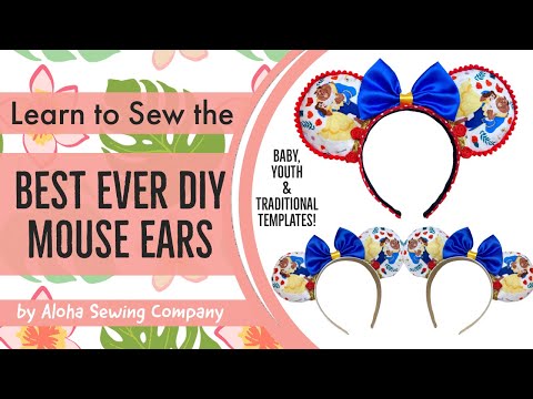 DIY Make the BEST Mouse Ears! Printable Pattern Templates for Babies, Kids & Adults (Easy Tutorial!)