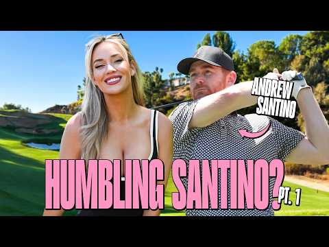 Golfer Paige Spiranac Hits The Links With Comedian Andrew Santino