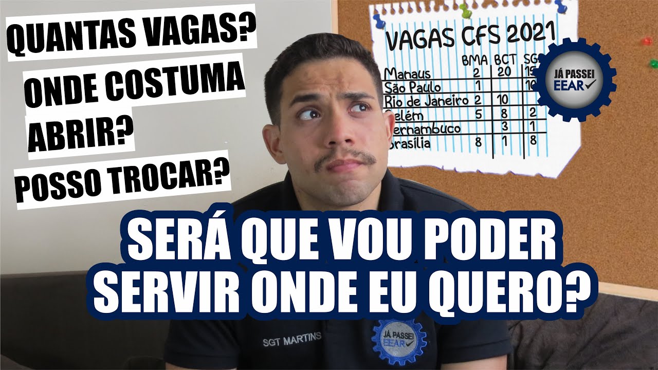 A escolha de vagas na EEAr (onde você vai servir)