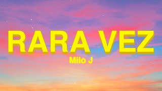 Rara Vez - Milo J (Letra/Lyrics)
