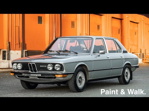 Walk & Paint 1975 BMW 520i Euro ~ Silver Arrow Cars Ltd