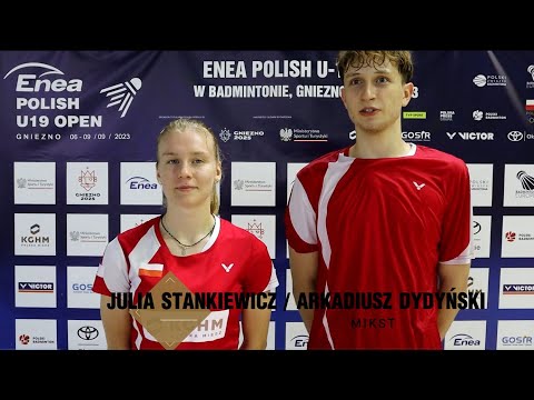 ENEA POLISH OPEN U-19 - Gniezno 2023 - Julia Stankiewicz/Arkadiusz Dydyński