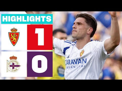 REAL ZARAGOZA 1 - 0 RC DEPORTIVO I HIGHLIGHTS LALIGA HYPERMOTION