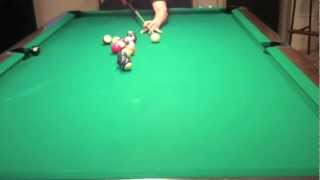 Billiard Lessons -3 Rail Kick in Side Pocket.