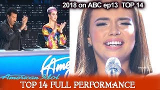 Mara Justine sings SOARING “This Is Me” American Idol 2018 Top 14