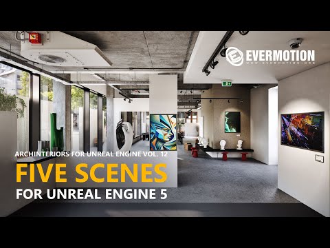 Virtual Art Galleries and Museums - Archinteriors for Unreal Engine vol. 12