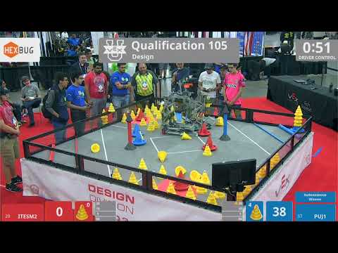 2018 VEXU Design Q105 - ITESM2 vs PUJ1 - 0 to 45