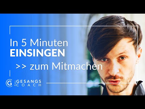 EINSINGEN in 5 Minuten - Schnell Stimme aufwärmen in 2025 😍