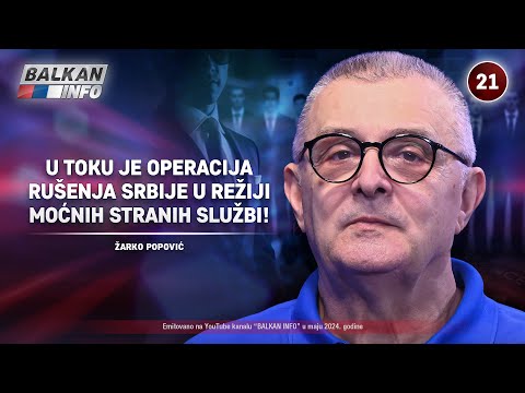 INTERVJU: Žarko Popović - U toku je operacija rušenja Srbije u režiji stranih službi! (13.5.2024)