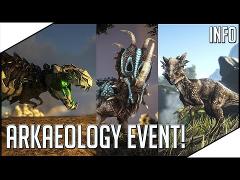 ARK ARKAEOLOGY EVENT IST DA! NEUE DINOS! NEUE SKINS! TEK REXE ZÄHMEN!