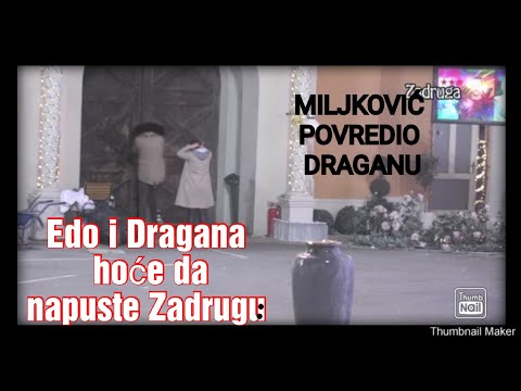 Miljković šutnuo vrata od kupatila i povredio Draganu. Edis i Dragana hoće da napuste Zadrugu