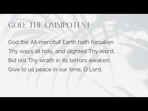 Hymn: God The Omnipotent