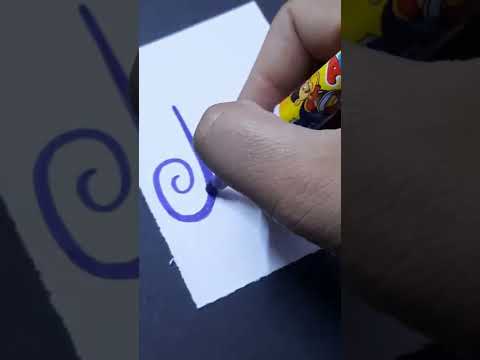 Purple H #beautifulwriting #stylishalphabets #shorts #meetthecreator