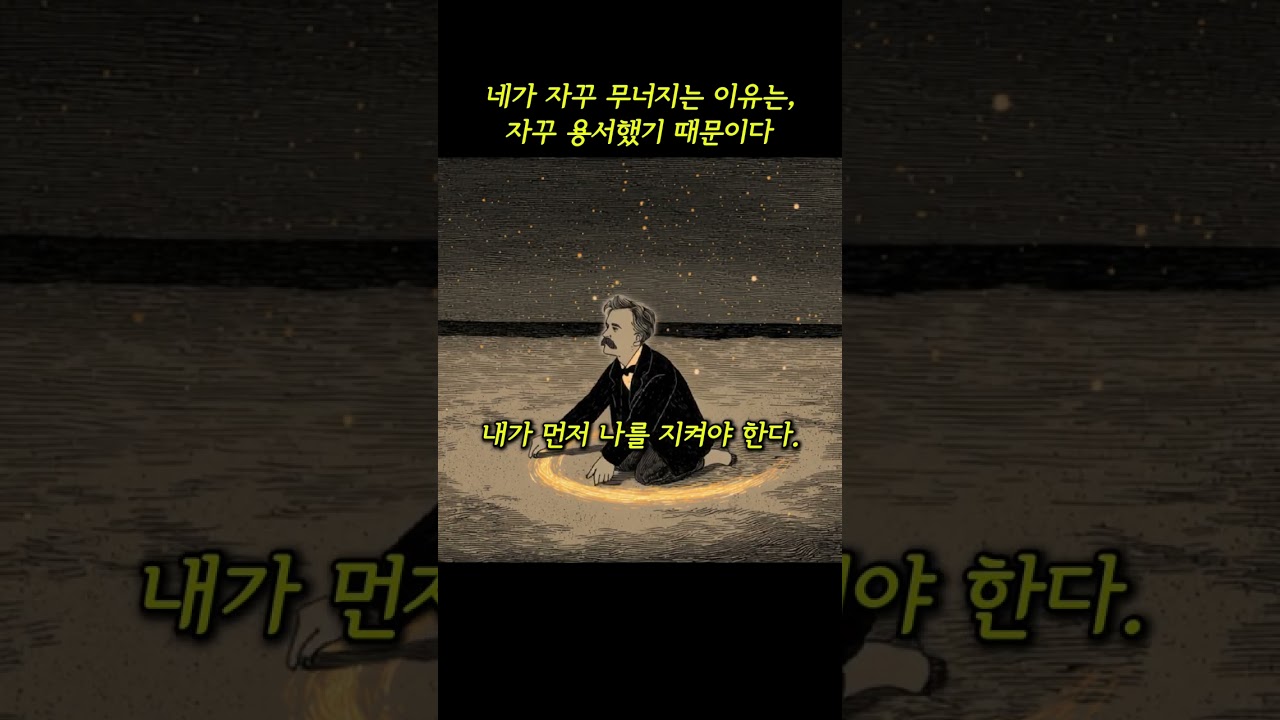 네가 자꾸 무너지는 이유는, 자꾸 용서했기 때문이다.