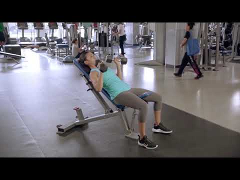 Incline Dumbbell Press exercise demo