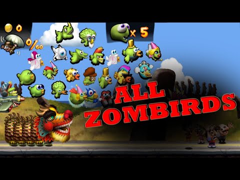 All zombirds | Zombie Tsunami: All Birds - Pets of Zombies (All Unlocked)