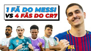 1 FÃ DO MESSI VS 4 FÃS DO CRISTIANO RONALDO!! QUEM É O MELHOR!? ft. Fala KPJ
