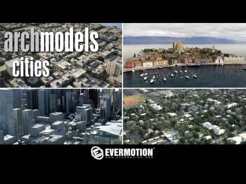 Archmodels 131 - collection of 3d city parts