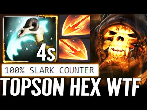 🔥 TOPSON Hex Clinkz - New Test 100% Counter Slark Build WTF Imba Barrage Burning 7.30 Dota 2 Pro