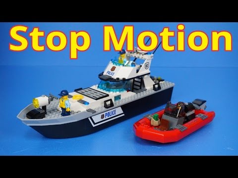 Vidéo LEGO City 60129 : Le bateau de patrouille de la police