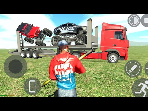 Police Officer Monster Trucks Open City Simulator - Android Gameplay