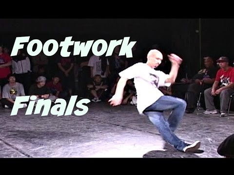 Footwork final battle featuring bboy Babylon.
