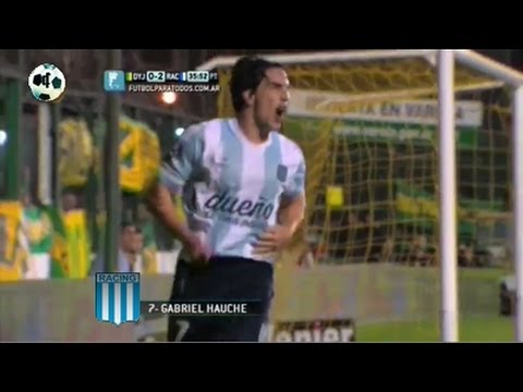 Gol Gabriel Hauche - Defensa y Justicia 0 Vs Racing Club 2 - Primera División 2014