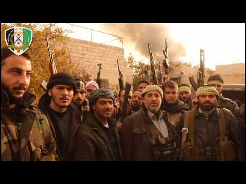 كلمة أبو صبحي طه من على الجبهة الأمامية في مدينة حرستا في ريف دمشق أثناء معركة "تحرير إدارة المركبات"