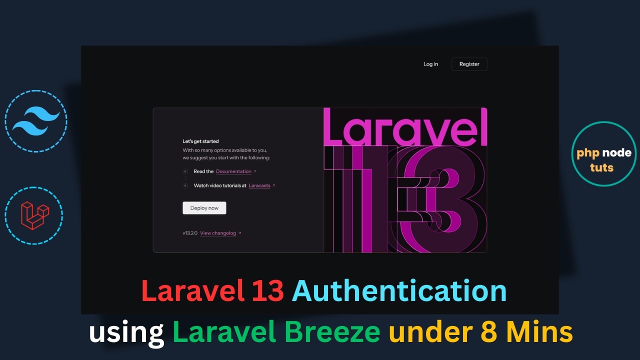 😱Laravel 13 Authentication System using Laravel Breeze  in Under 8 Minutes | Laravel 13 Auth