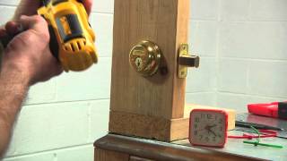 Lock Strength Test - Drill Out Schlage Deadbolt Lock (BHMA Grade 1) - Time: 4 min 53 secs
