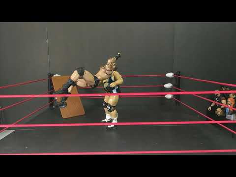 Otis reverses Randy Orton's RKO and puts him through a Table WWE Stop Motion