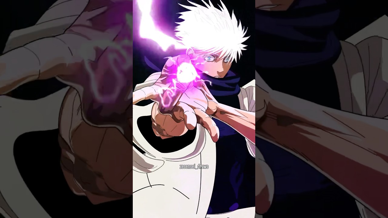 Draw Gojo Satoru using @zesensei_draws book Step by step #jujutsukaisen #jjk